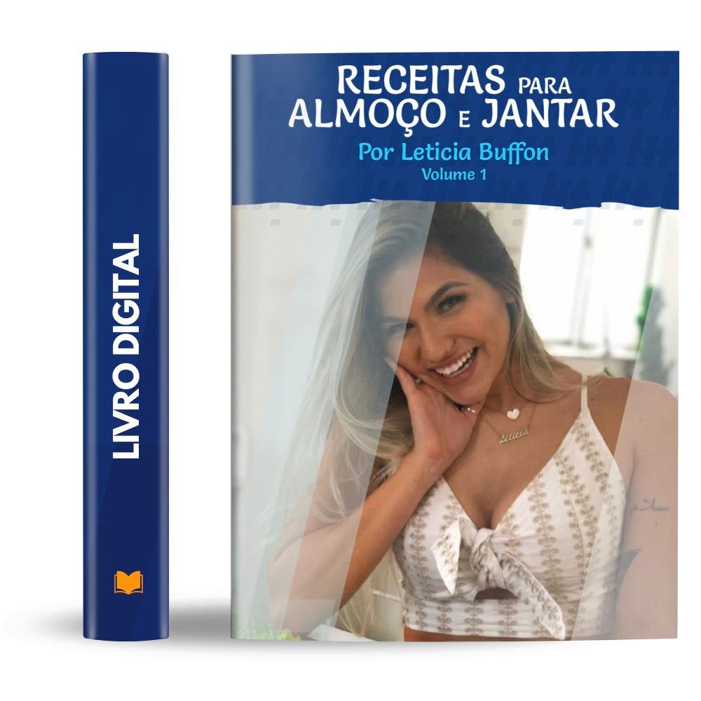 E-book Receitas Almoço e Jantar com Calorias e Macros