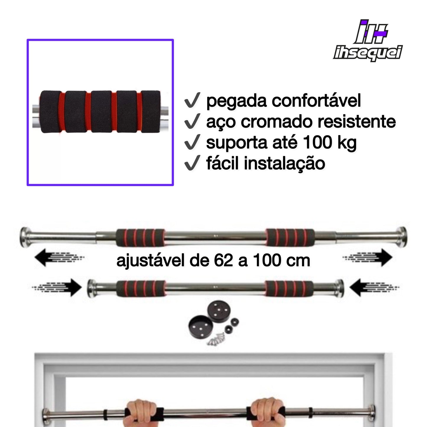 Barra para Porta Ajustável